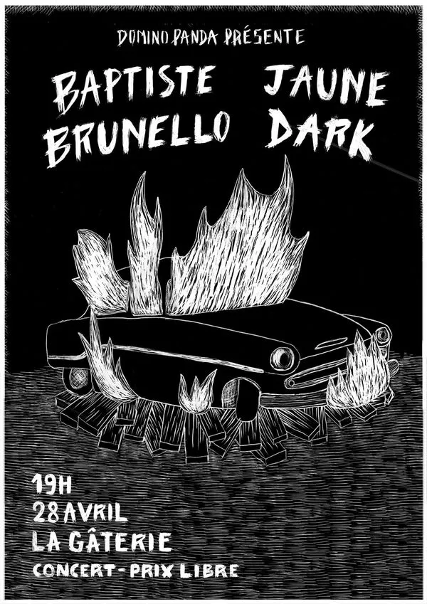 Affiche principale de l'événement : Baptiste Brunello + Jaune Dark