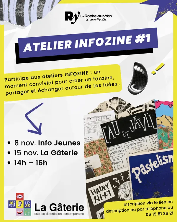 Affiche principale de l'événement : ATELIERS INFOZINE