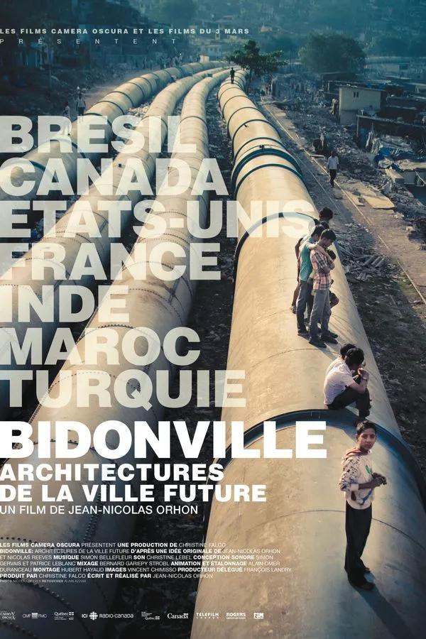 Affiche principale de l'événement : BIDONVILLE : ARCHITECTURES DE LA VILLE FUTURE de Jean-Nicolas Orhon – Carte Blanche à Frédéric Jammes