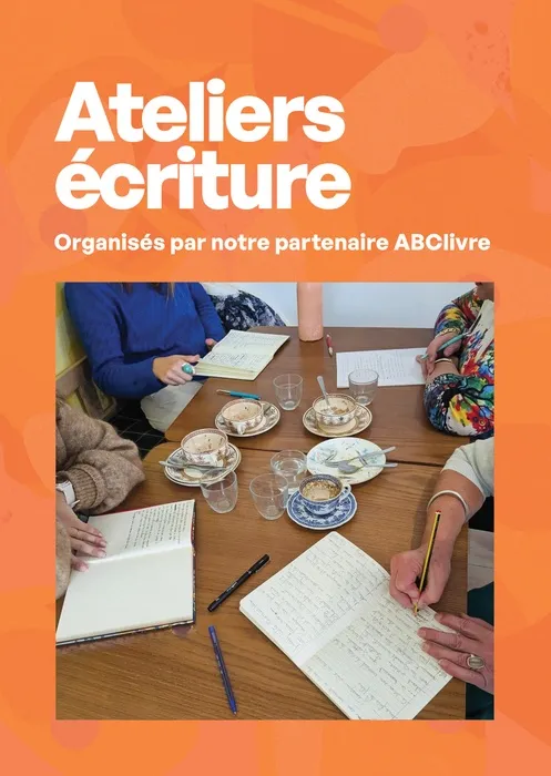 Affiche de l'événement ATELIERS ÉCRITURE PAR ABCLIVRE
